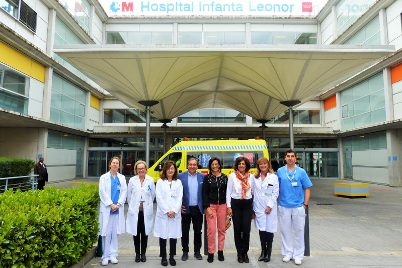 Docentes de Enfermería de una universidad portuguesa visitan el Hospital Infanta Leonor